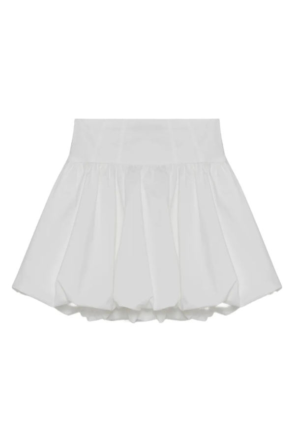Jonathan Simkhai Pippa Cotton Mini Skirt - White