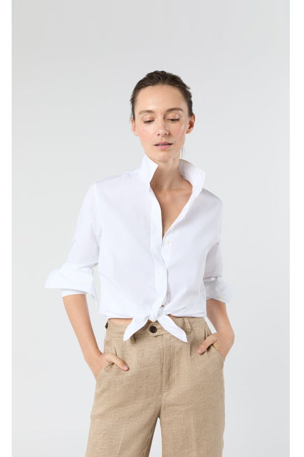 MASHBURN Mel Shirt - White Poplin