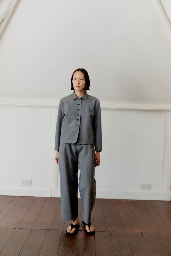 CAWLEY STUDIO British Wool Lillie Jacket - Light Grey