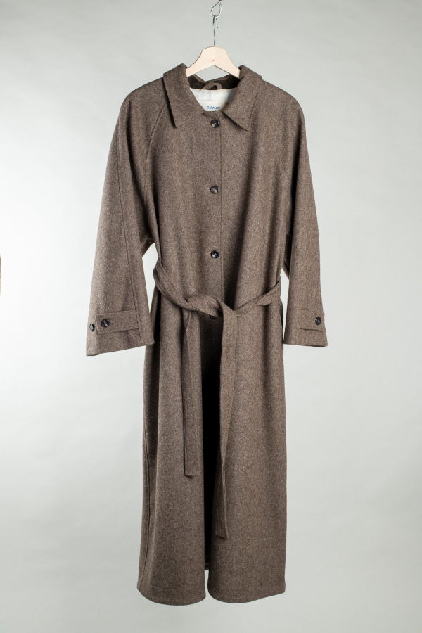 CAWLEY STUDIO Portuguese Wool Wickham Coat - Hickory