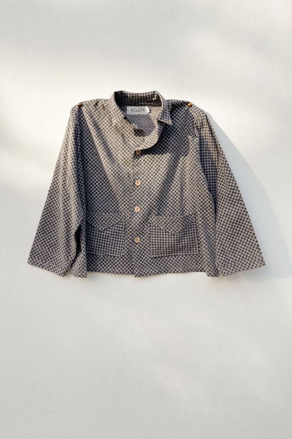 PO-EM Eli Jacket - Mosaic Block-Print