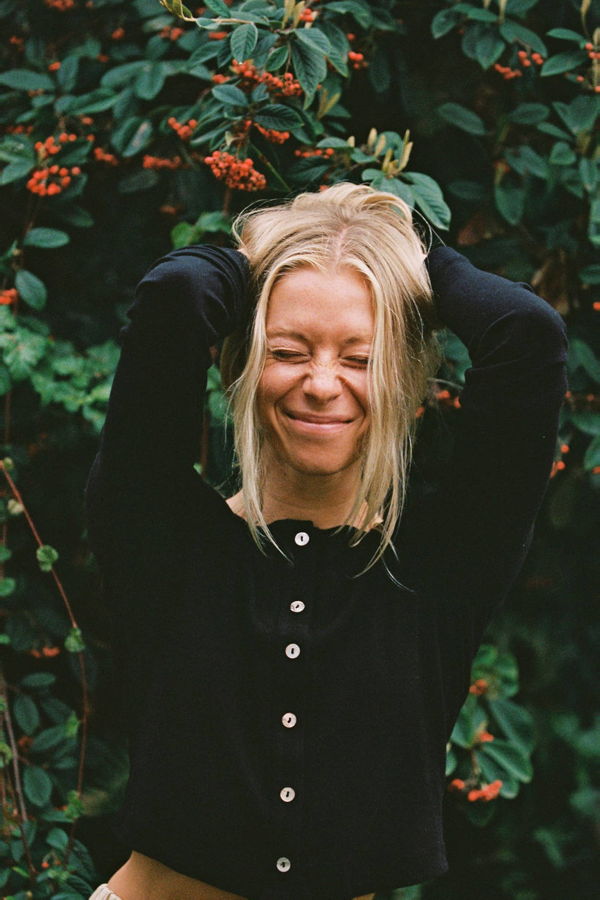 LA RELAXED Organic Rib Cardigan