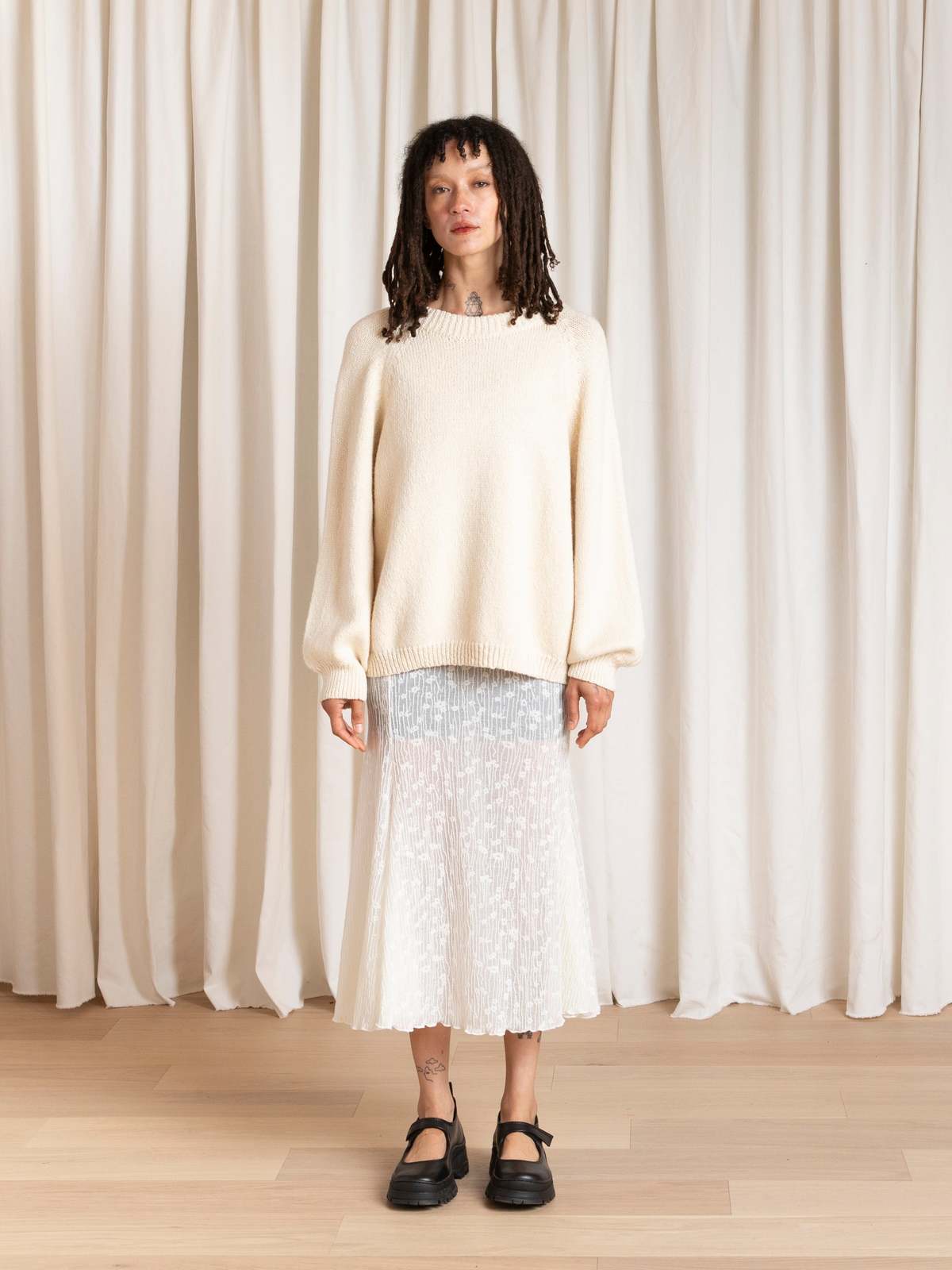 Ali Golden Relaxed Pullover - Natural - Image 2 of 10