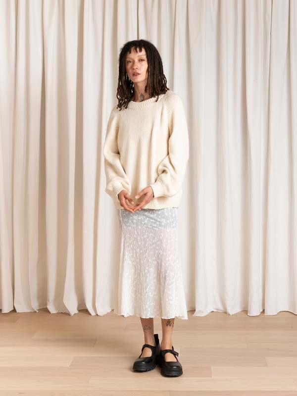 Ali Golden Relaxed Pullover - Natural