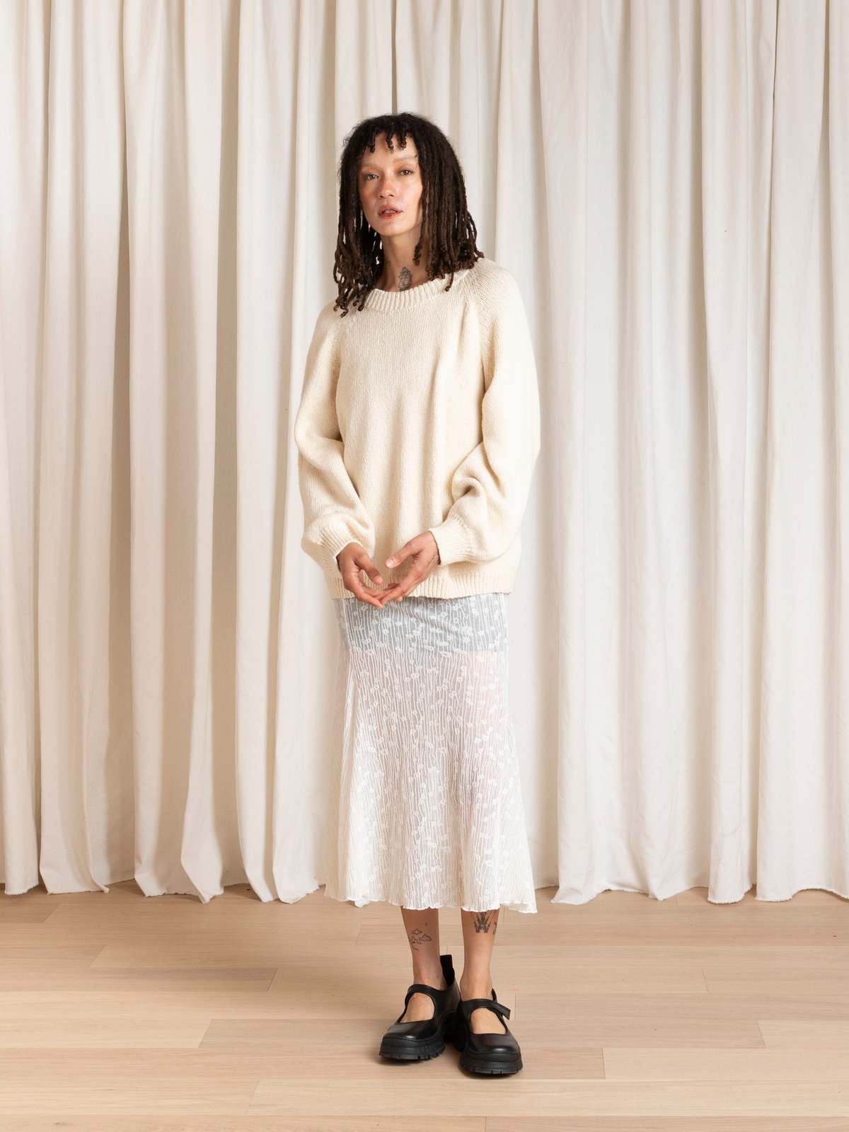 Ali Golden Relaxed Pullover - Natural - Image 5 of 10