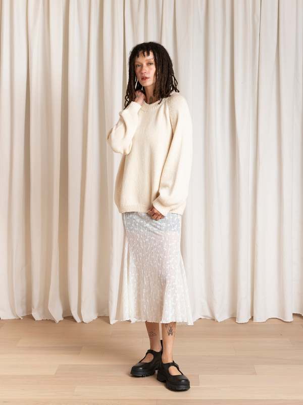 Ali Golden Relaxed Pullover - Natural