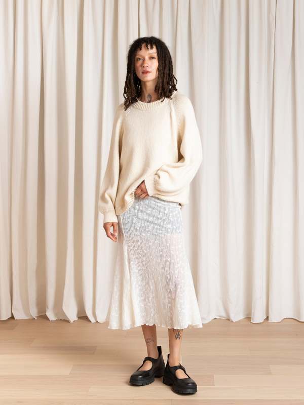 Ali Golden Relaxed Pullover - Natural