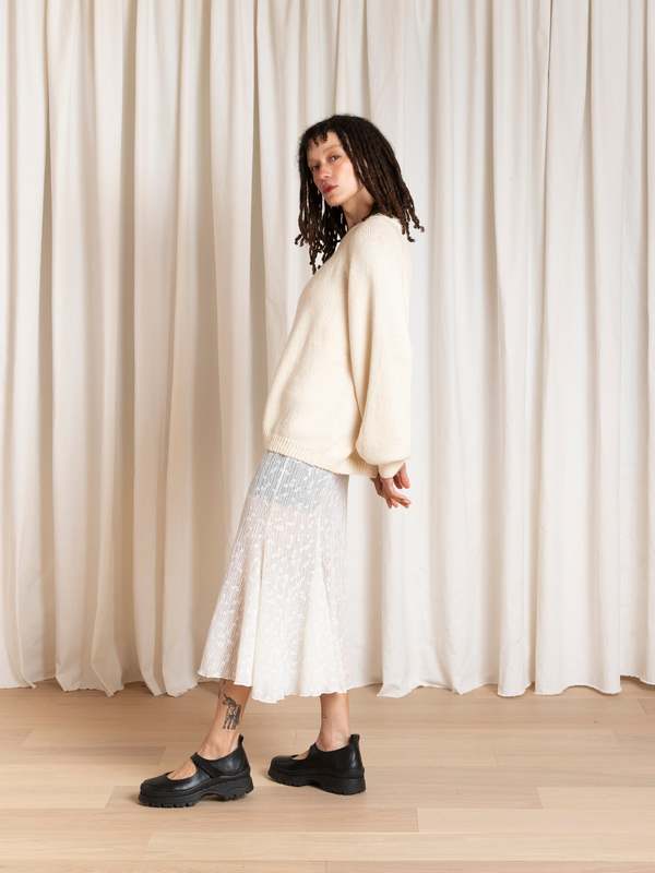 Ali Golden Relaxed Pullover - Natural