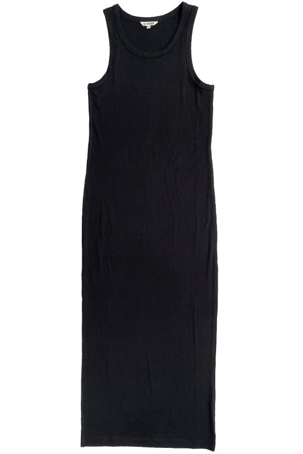 Ali Golden Ribbed Dress