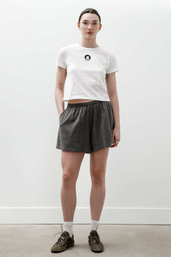 Our Legacy Gored Shorts Worn Graphite Legacy Jersey