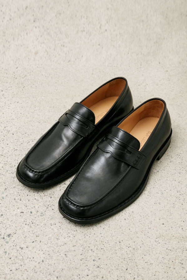 Our Legacy Light Loafer True Dyed Leather Loafers - Black