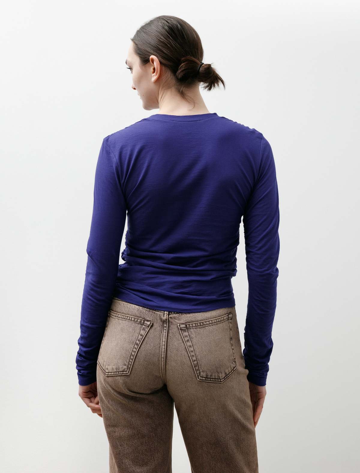 Our Legacy Strain Slim Longsleeve High Twist Jersey Top - Image 5 of 5