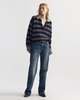 Nili Lotan Galvez Stripe Polo Sweater - Thumbnail 4