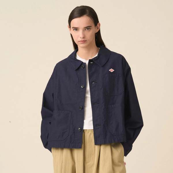 Danton Moleskin Wide Coverall Jacket