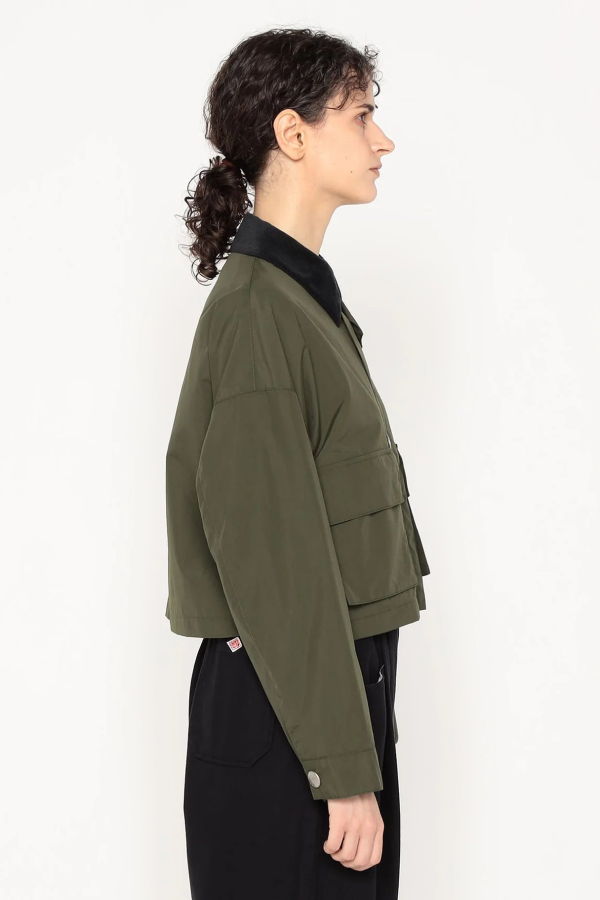 Danton Nylon Taffeta Short Jacket - Olive