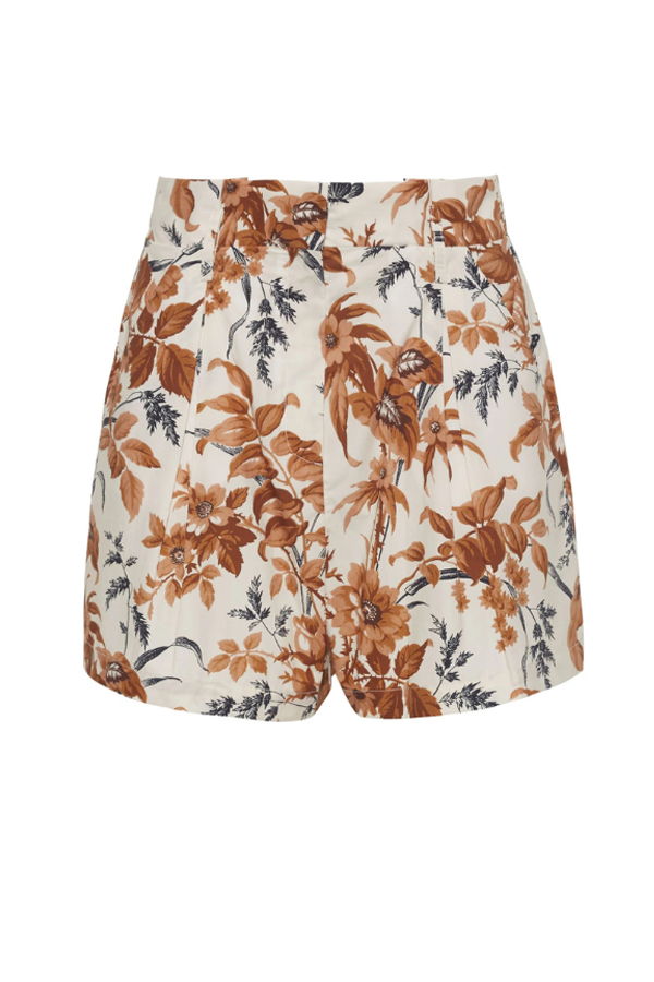 Cara Cara Palmer Shorts - Windsor Egret Wine