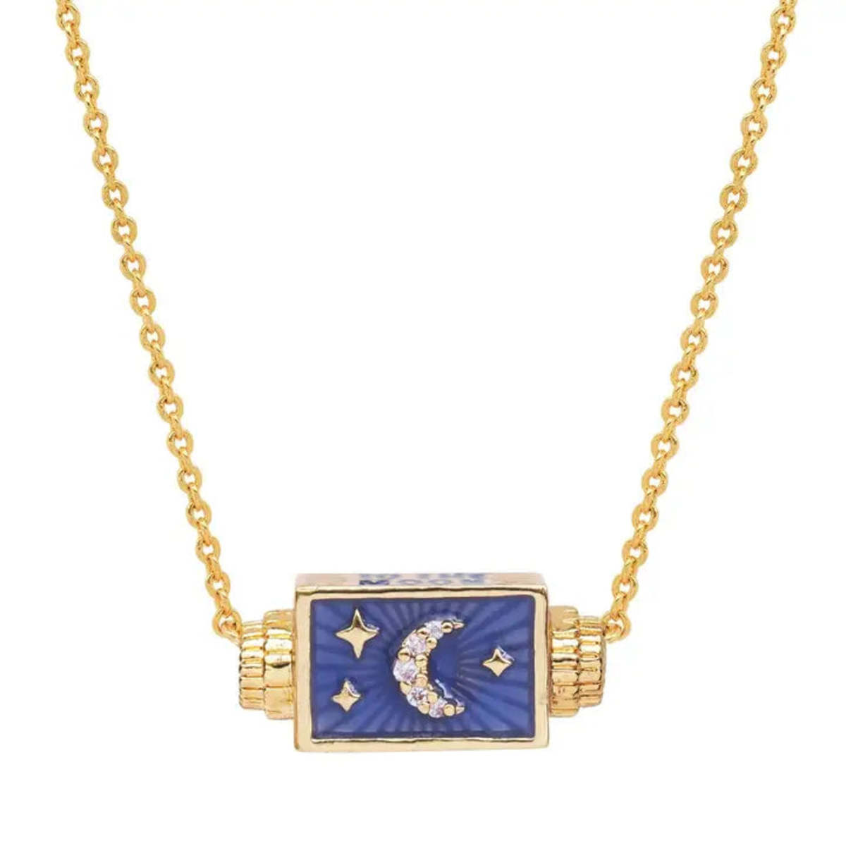 tai Moon and Back Spinner Necklace - Image 1 of 4