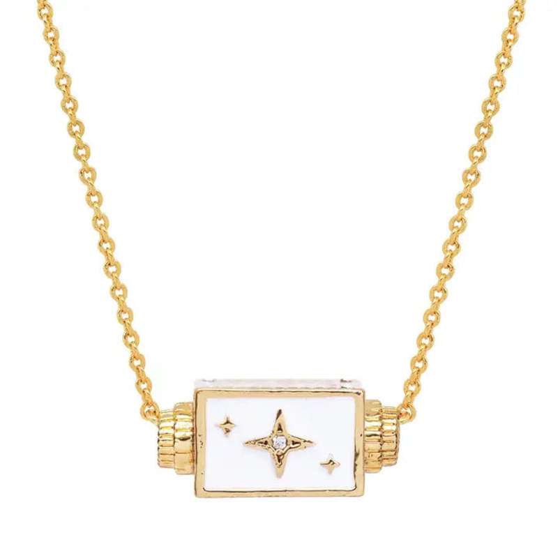 tai Moon and Back Spinner Necklace