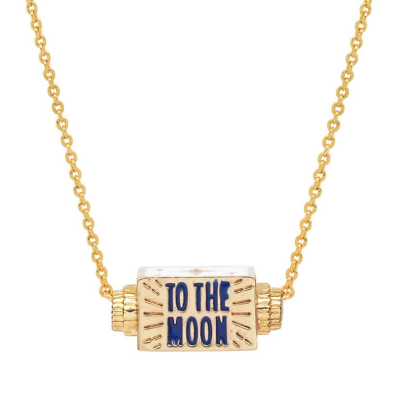 tai Moon and Back Spinner Necklace