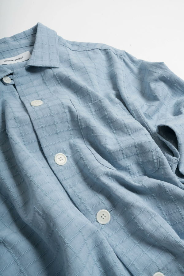 Saturday Project Jacquard Overshirt - Blue