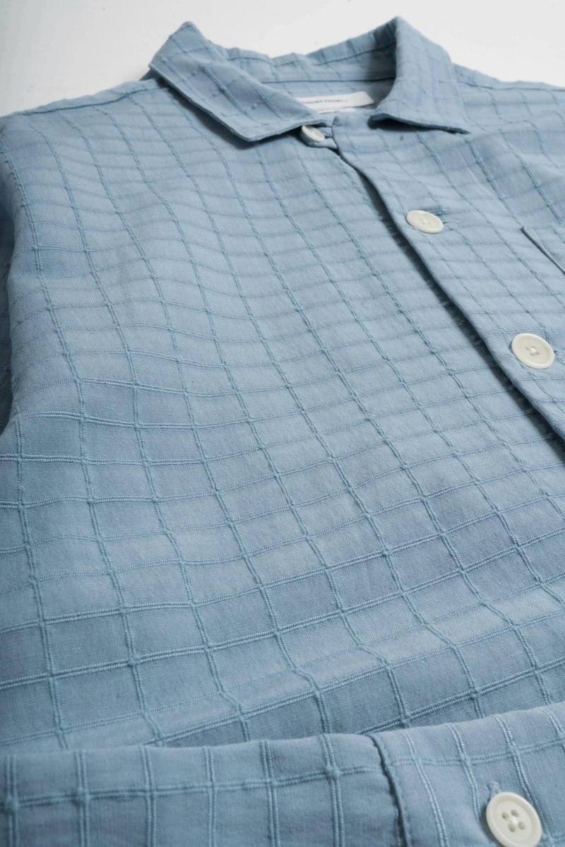 Saturday Project Jacquard Overshirt - Blue
