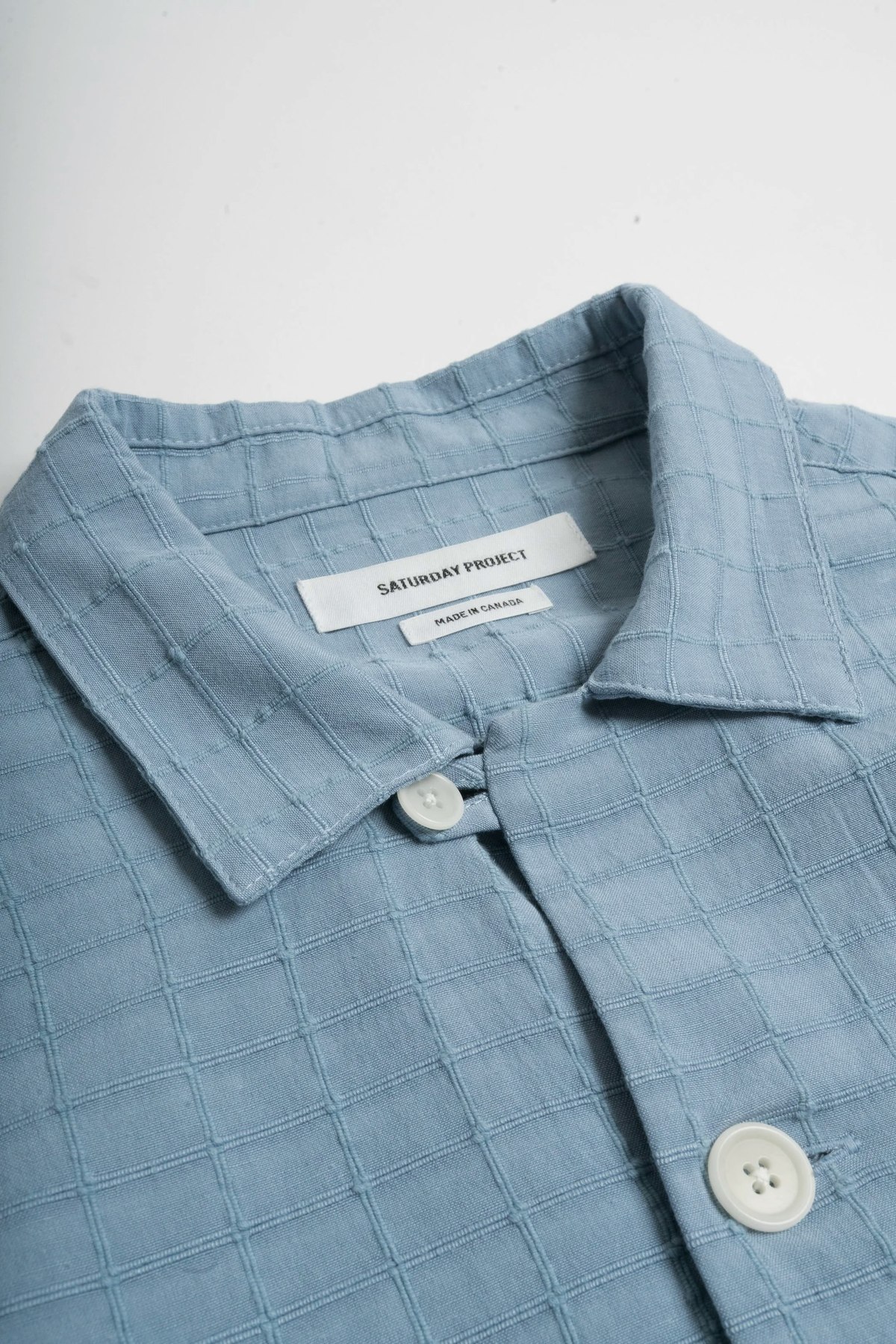 Saturday Project Jacquard Overshirt - Blue - Image 5 of 7