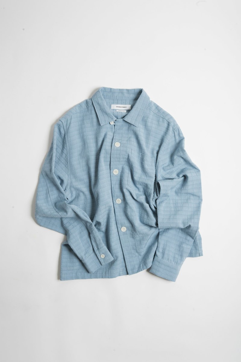 Saturday Project Jacquard Overshirt - Blue