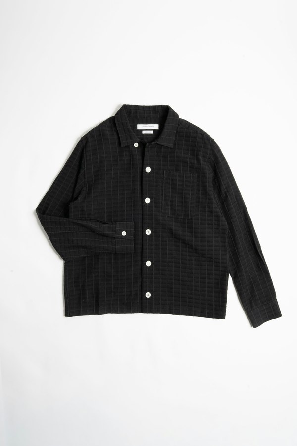 Saturday Project Jacquard Overshirt - Black