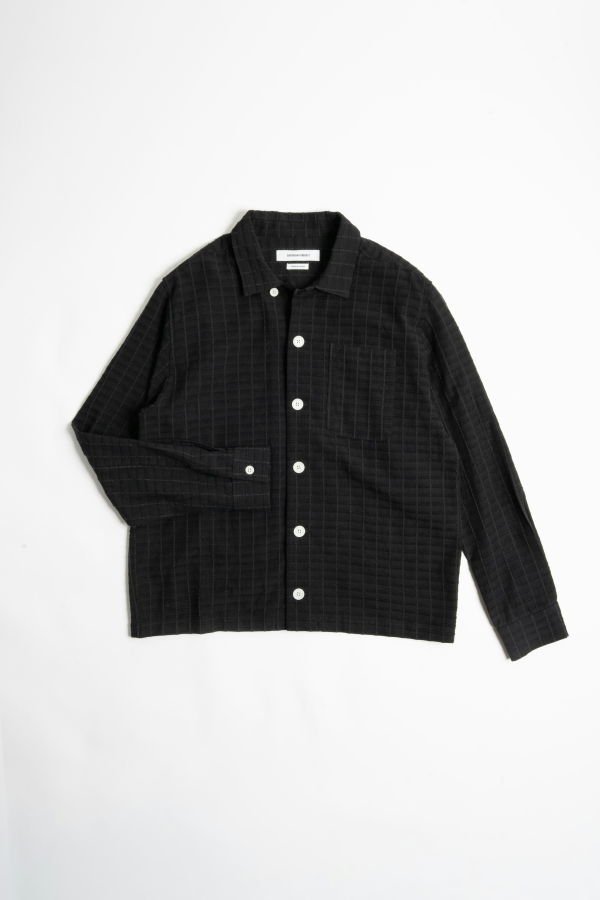 Saturday Project Jacquard Overshirt - Black