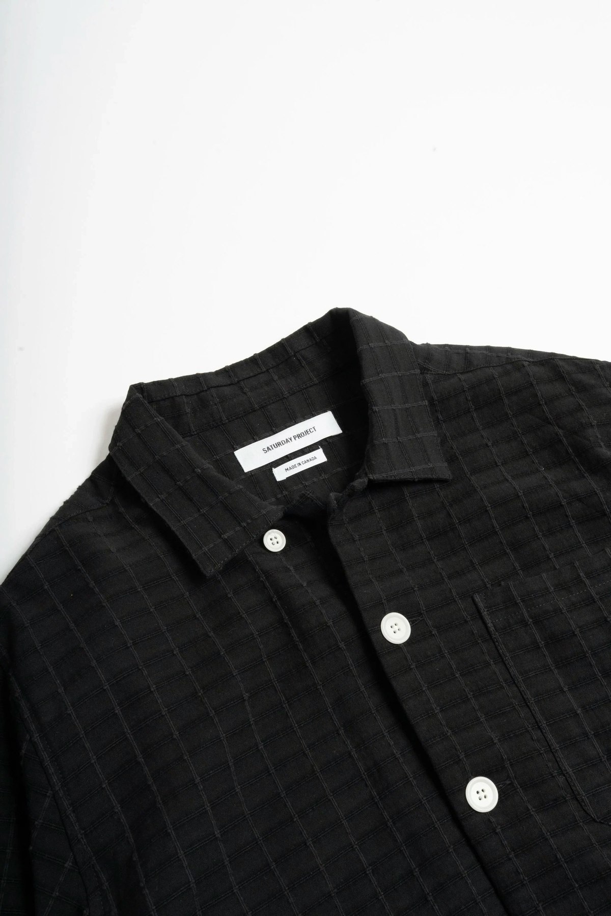 Saturday Project Jacquard Overshirt - Black - Image 2 of 6