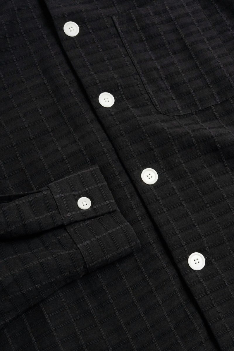 Saturday Project Jacquard Overshirt - Black
