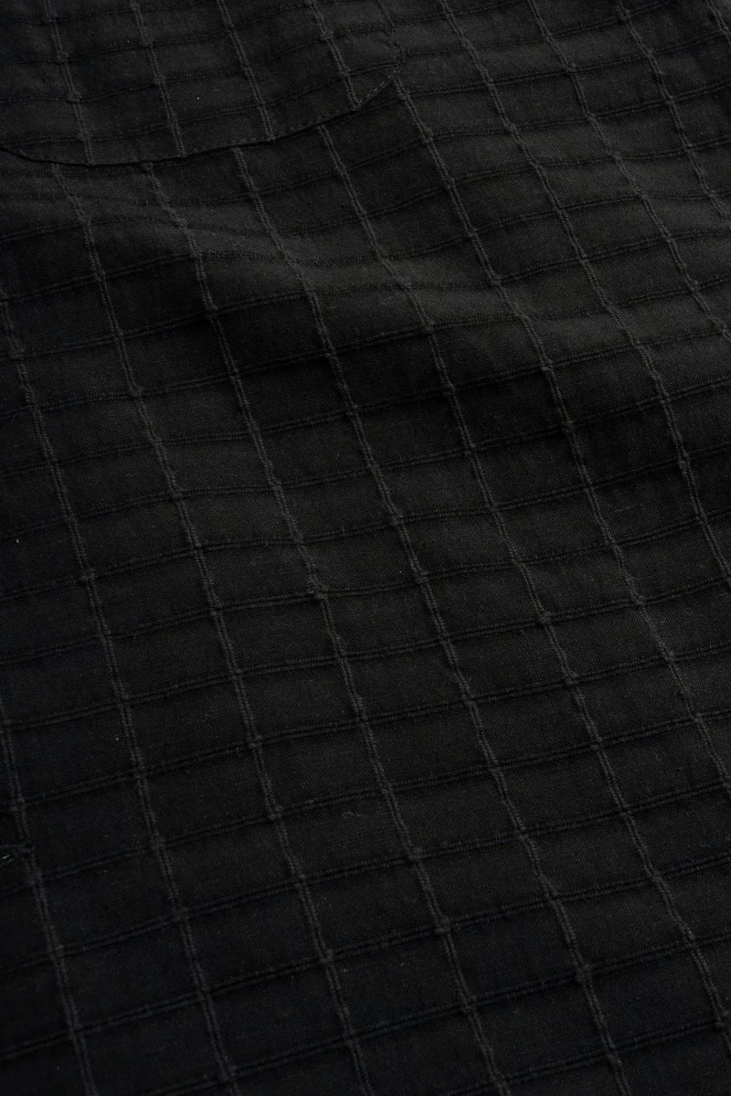 Saturday Project Jacquard Overshirt - Black