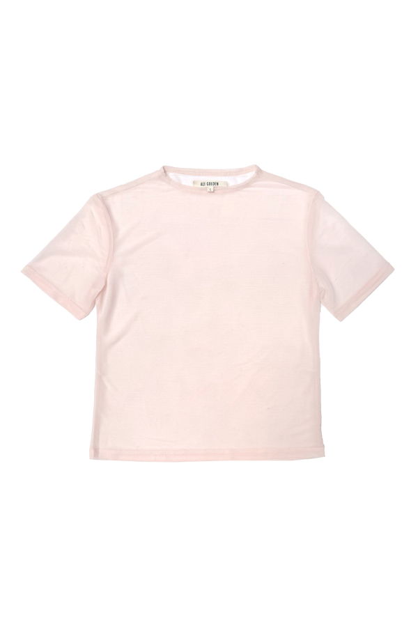 Ali Golden Mesh T-Shirt Top