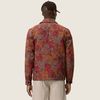 LES DEUX Marseille Jacquard Zip Jacket - Red Dhalia - Thumbnail 2