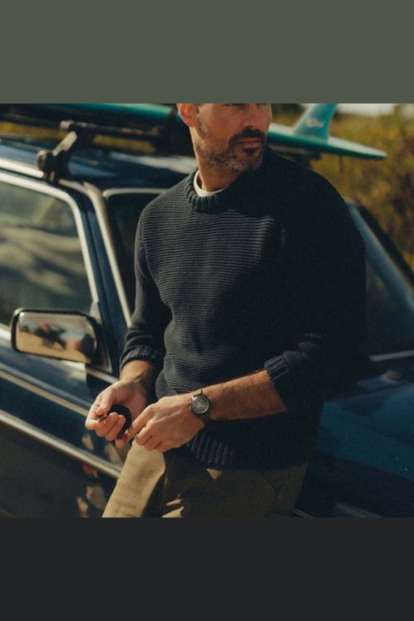 Taylor Stitch Topsail Sweater - Dark Navy