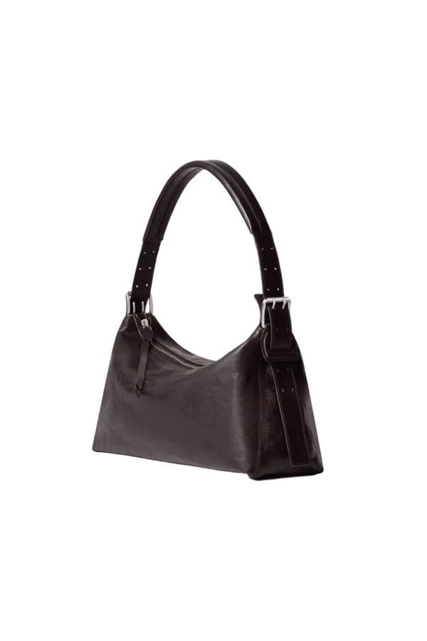 Lemaire Belted Baguette Bag - Dark Chocolate