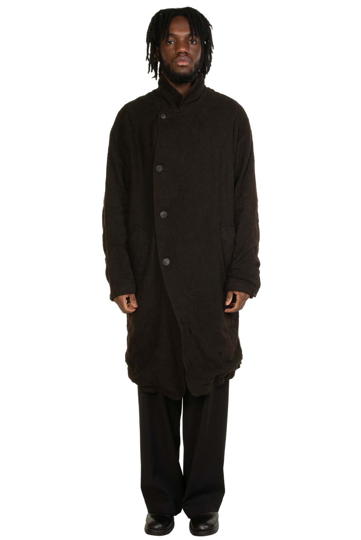 Attempt Distressed Trench Coat - Image 1 of 5