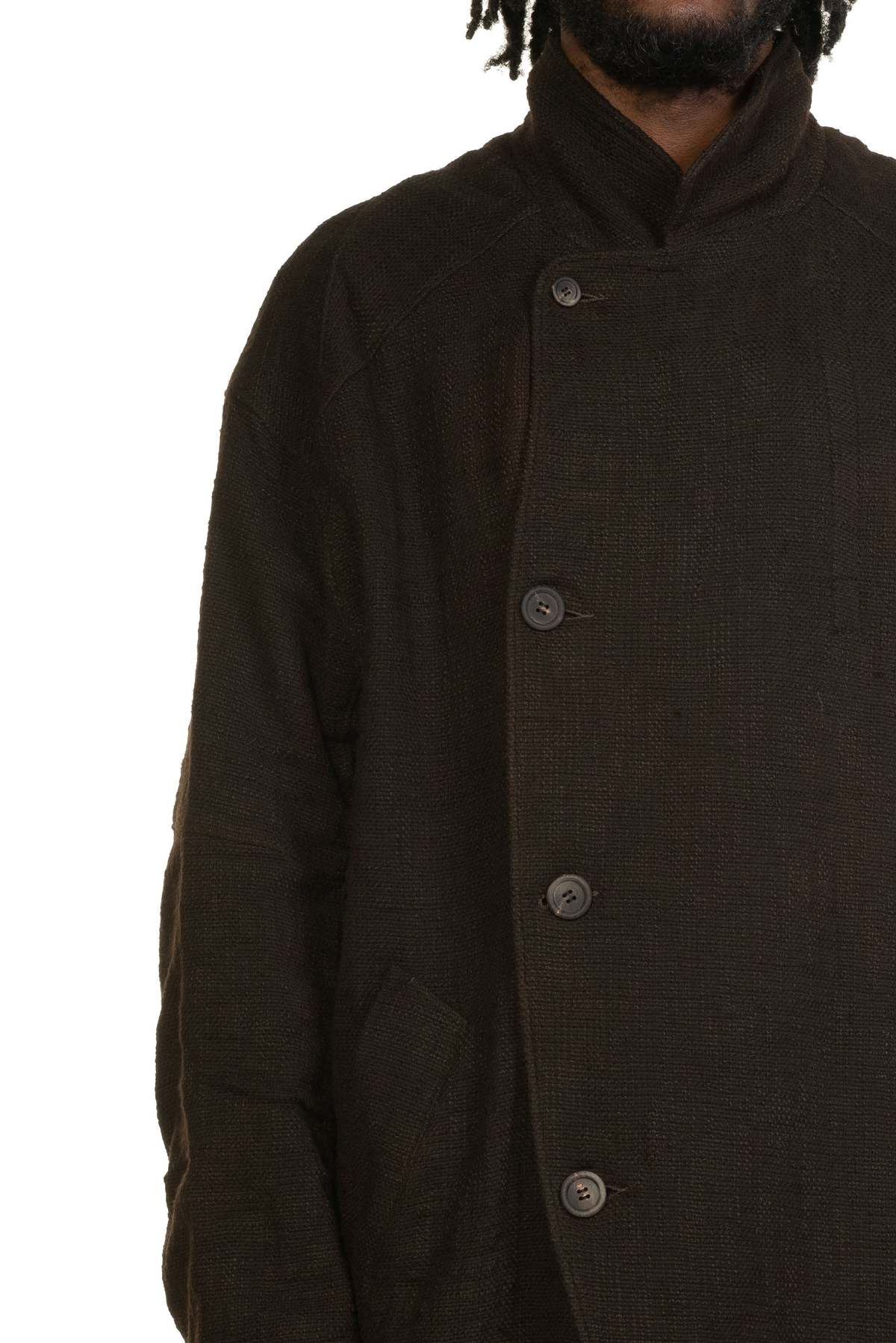 Attempt Distressed Trench Coat - Image 4 of 5