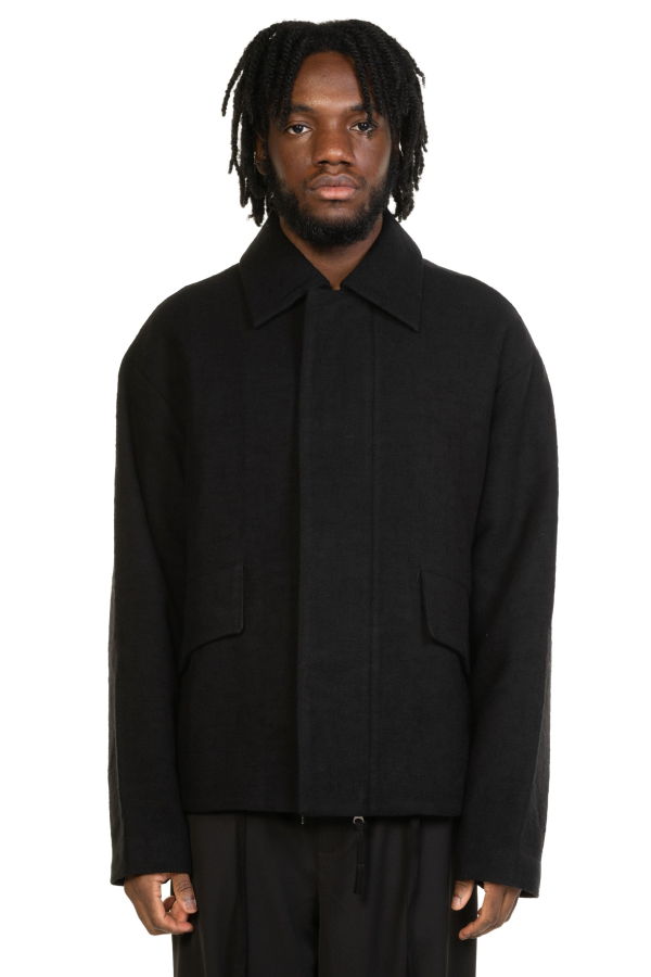 Attempt Textured Drop Shoulder Jacket
