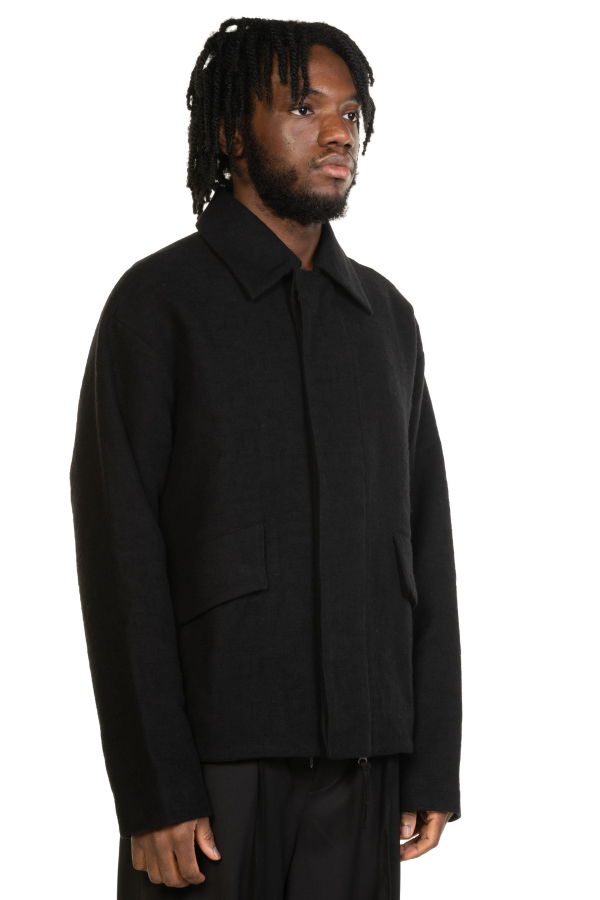Attempt Textured Drop Shoulder Jacket