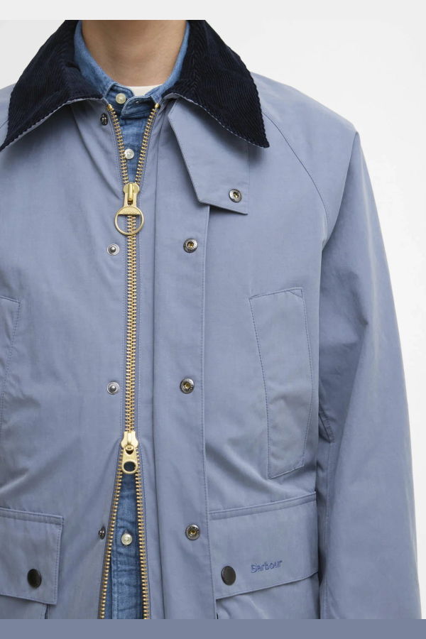 Barbour OS Peached Bedale Jacket - Blue