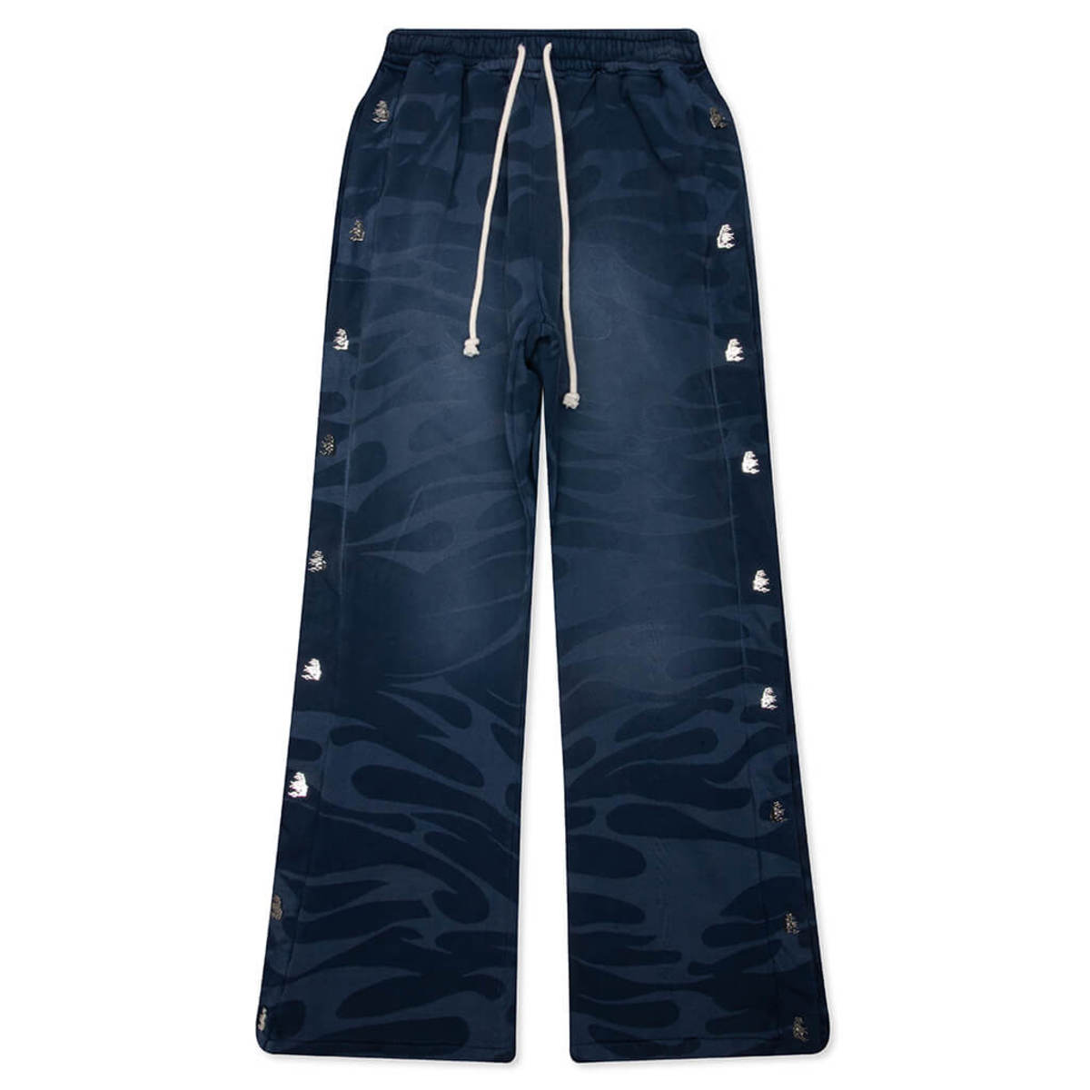 Hellstar SNAP Sweatpants with Flame Pants - Blue - Image 1 of 4