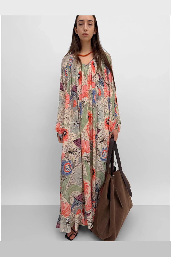 Rodebjer Amora Dress - Coral Multi