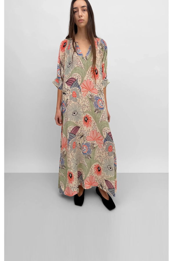 Rodebjer Windy Dress - Coral Multi