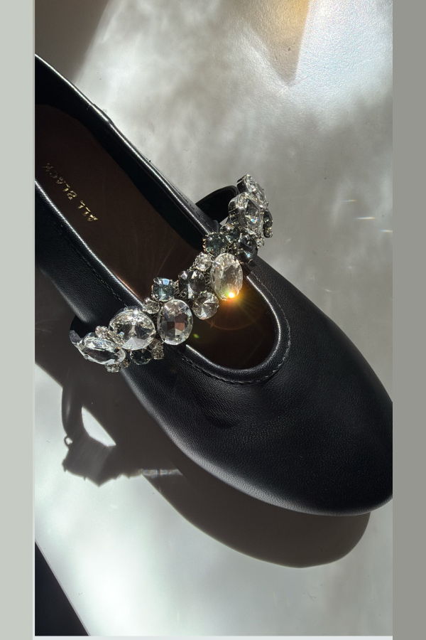 ALL BLACK Ms Bling Flats