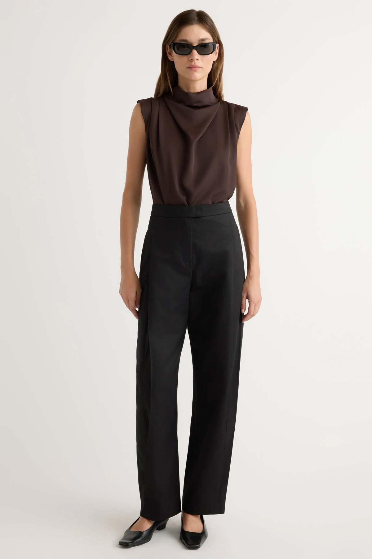 Modern Citizen Allegra Gathered-Neck Sleeveless Blouse - Image 2 of 4