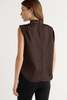 Modern Citizen Allegra Gathered-Neck Sleeveless Blouse - Thumbnail 4