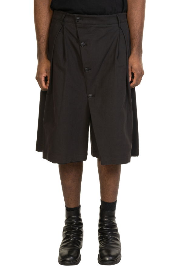 Professor.E Button Draft Shorts - Black