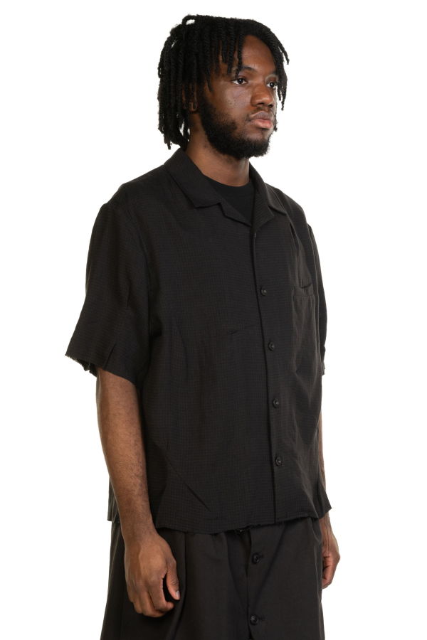 Professor.E Check SS Shirt - Black