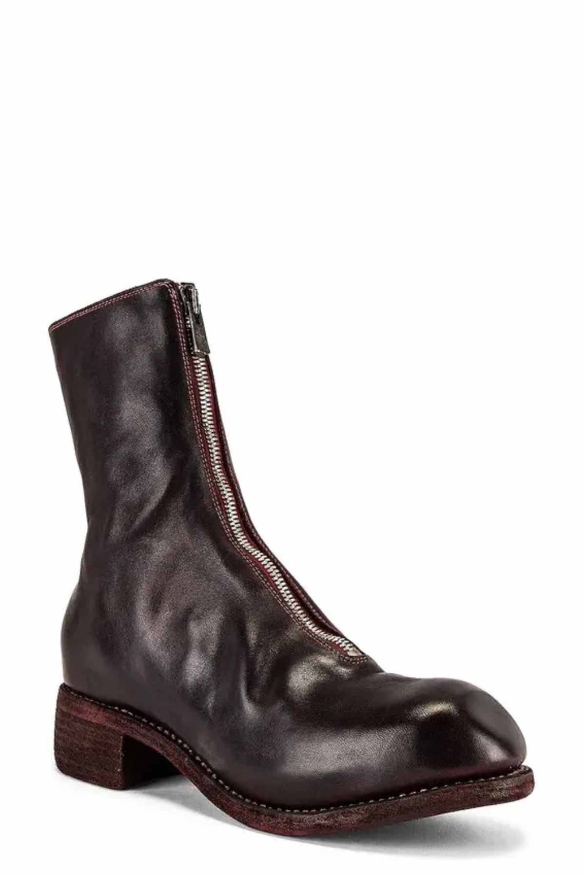 Guidi PL2 Front Zip Boot Burgundy - Image 2 of 8